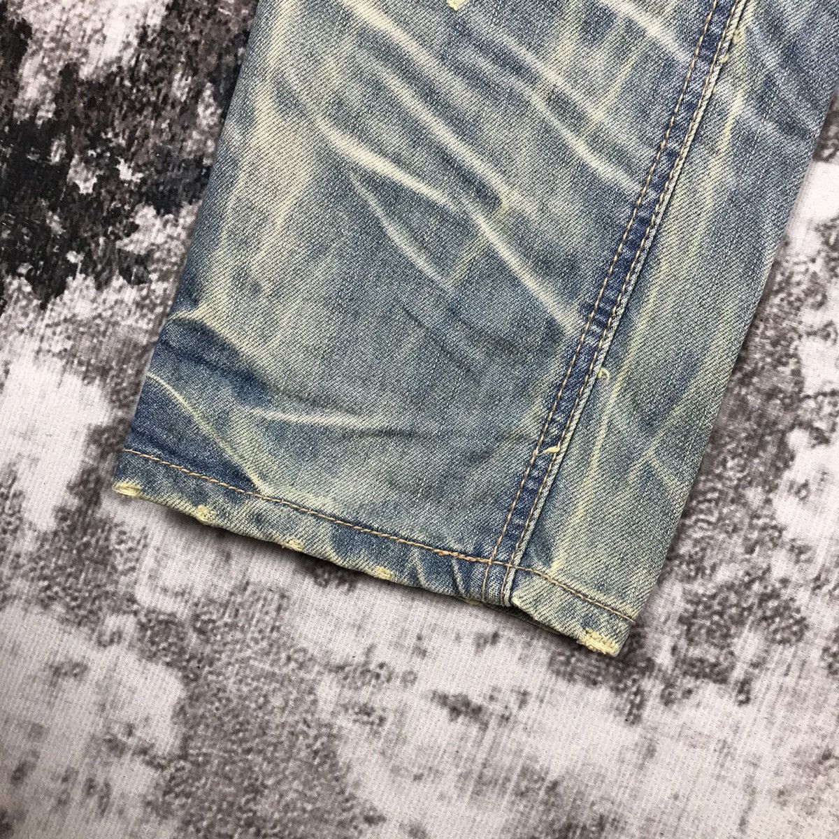 Japanese Brand × Vintage Vintage Japanese Aft Jeans Dirty Design Slim Straight Jeans Size 28" / US 6 / IT 42 - 6 Thumbnail