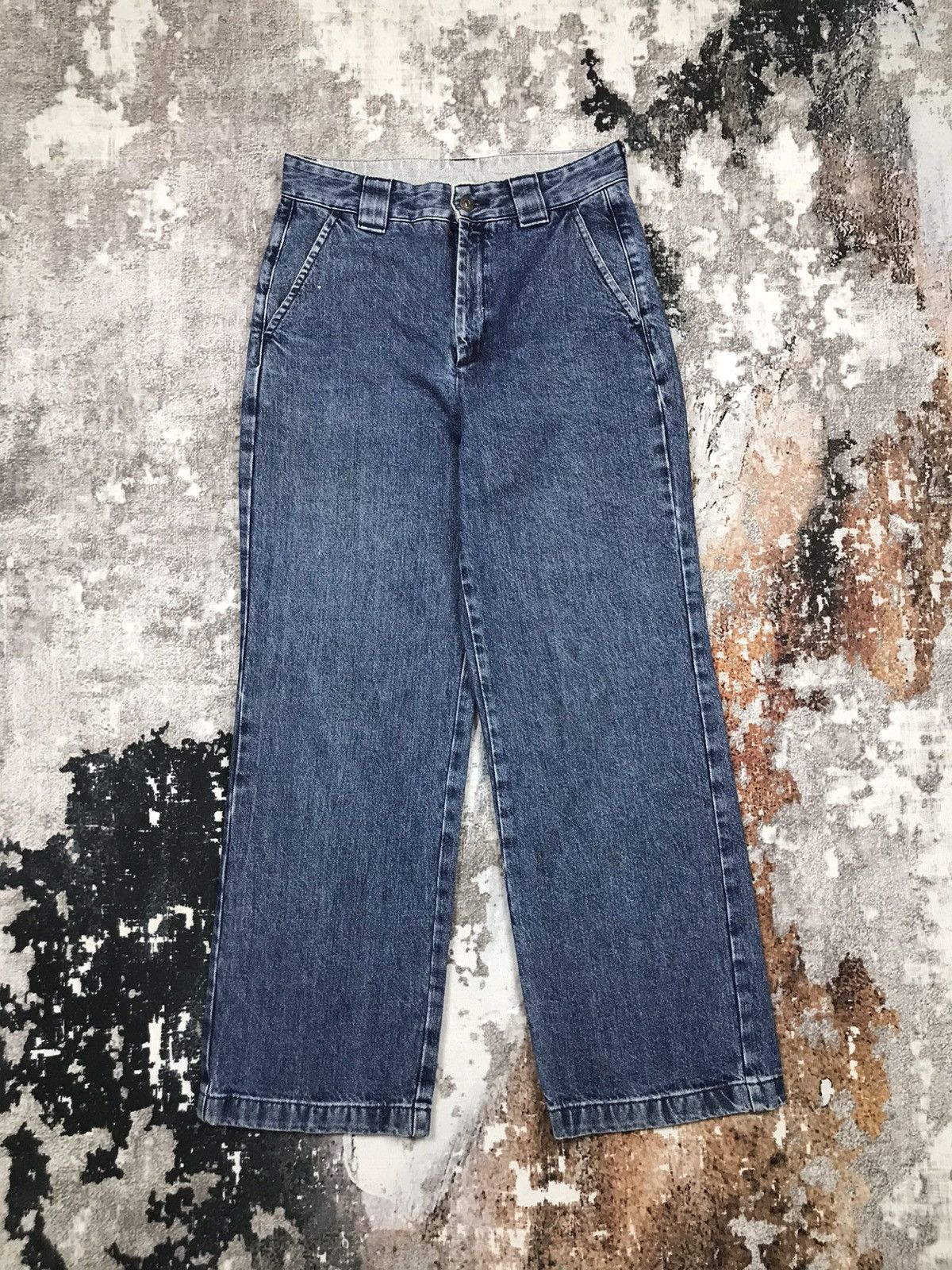 GU × Japanese Brand Vintage japanese G.U Baggy Loose Straight Denim Jeans Size 29" - 1 Thumbnail
