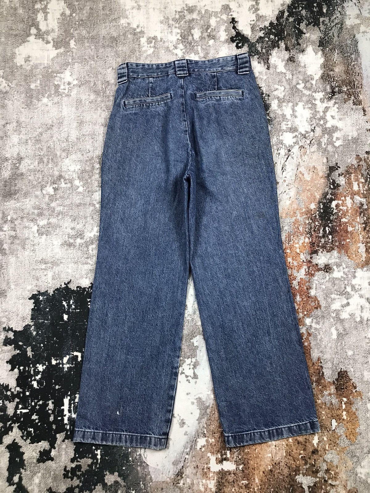 GU × Japanese Brand Vintage japanese G.U Baggy Loose Straight Denim Jeans Size 29" - 5 Thumbnail