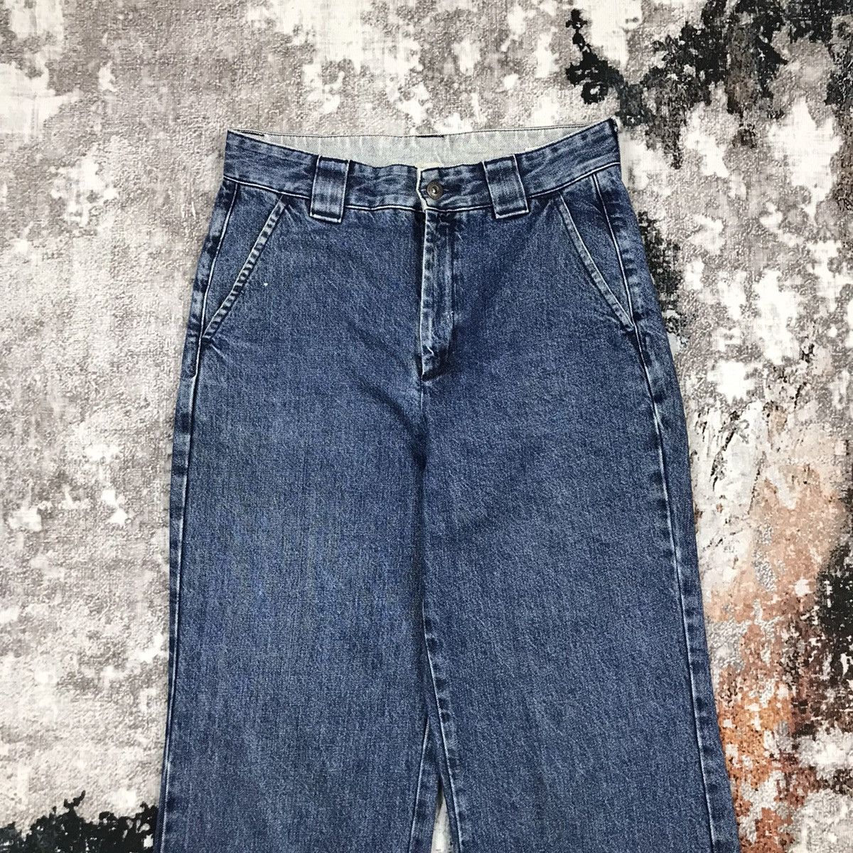 GU × Japanese Brand Vintage japanese G.U Baggy Loose Straight Denim Jeans Size 29" - 2 Thumbnail