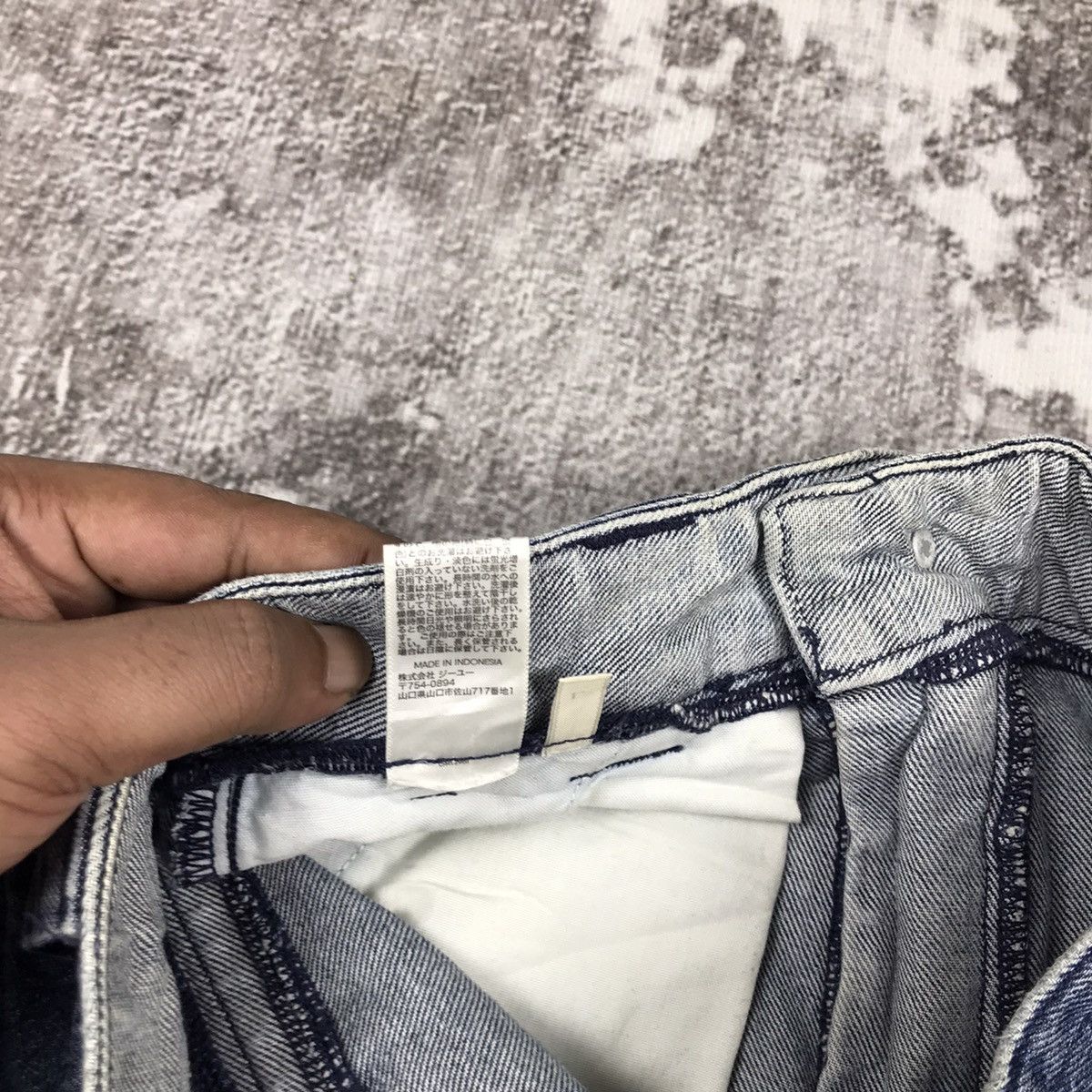 GU × Japanese Brand Vintage japanese G.U Baggy Loose Straight Denim Jeans Size 29" - 11 Thumbnail