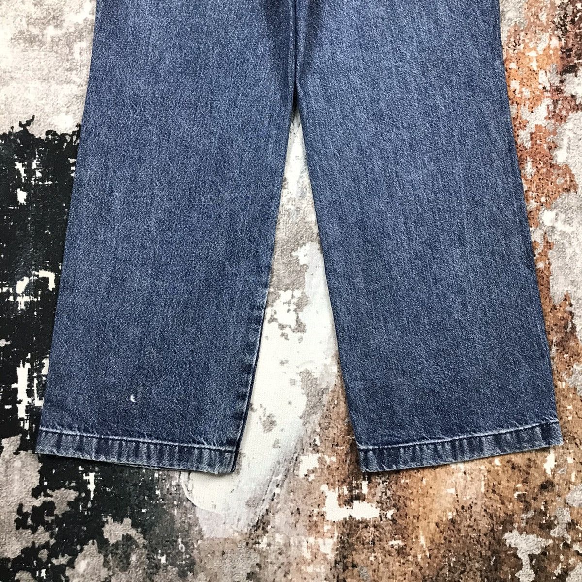 GU × Japanese Brand Vintage japanese G.U Baggy Loose Straight Denim Jeans Size 29" - 8 Thumbnail
