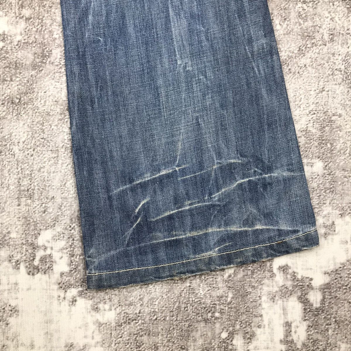 Designer × Vintage Vintage Drive Jeans Flare Spike Embroidery Light Wash Jeans Size 30" / US 8 / IT 44 - 7 Thumbnail