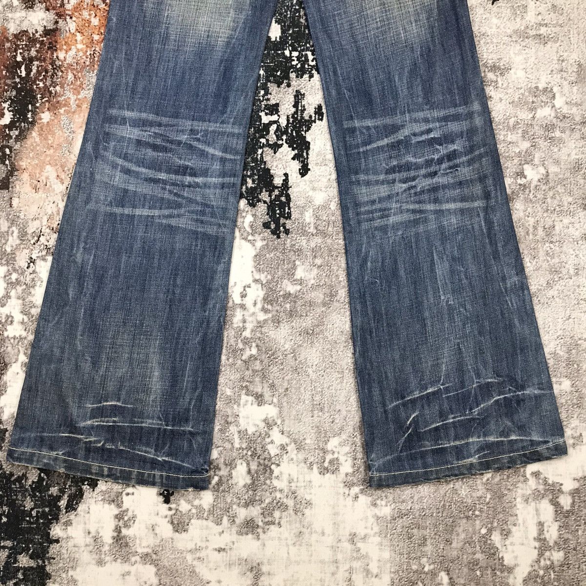 Designer × Vintage Vintage Drive Jeans Flare Spike Embroidery Light Wash Jeans Size 30" / US 8 / IT 44 - 5 Thumbnail