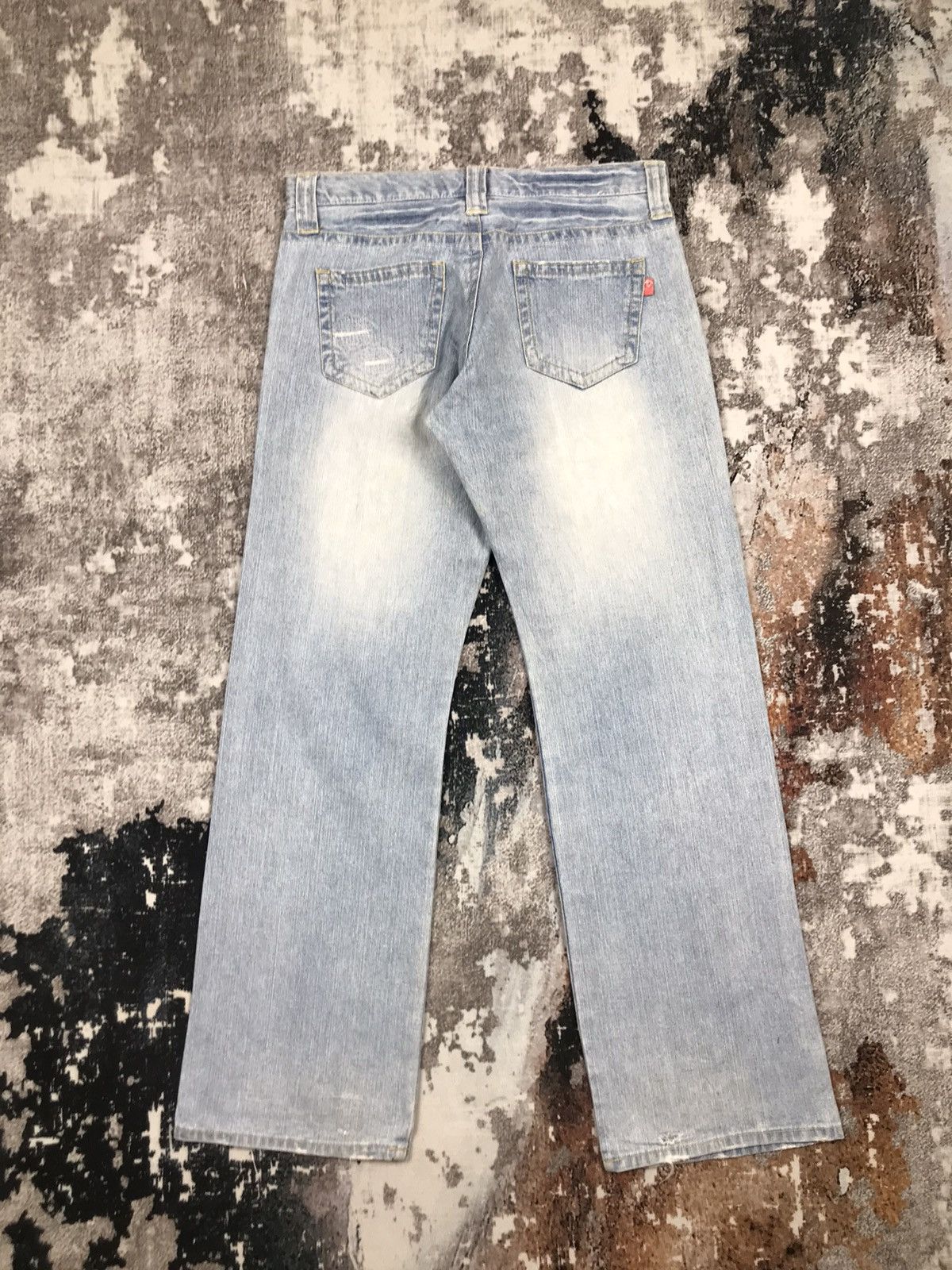 Japanese Brand × Vintage Vintage Japanese P.J Jeans Flare Loose Denim Jeans Size 31" - 7 Thumbnail