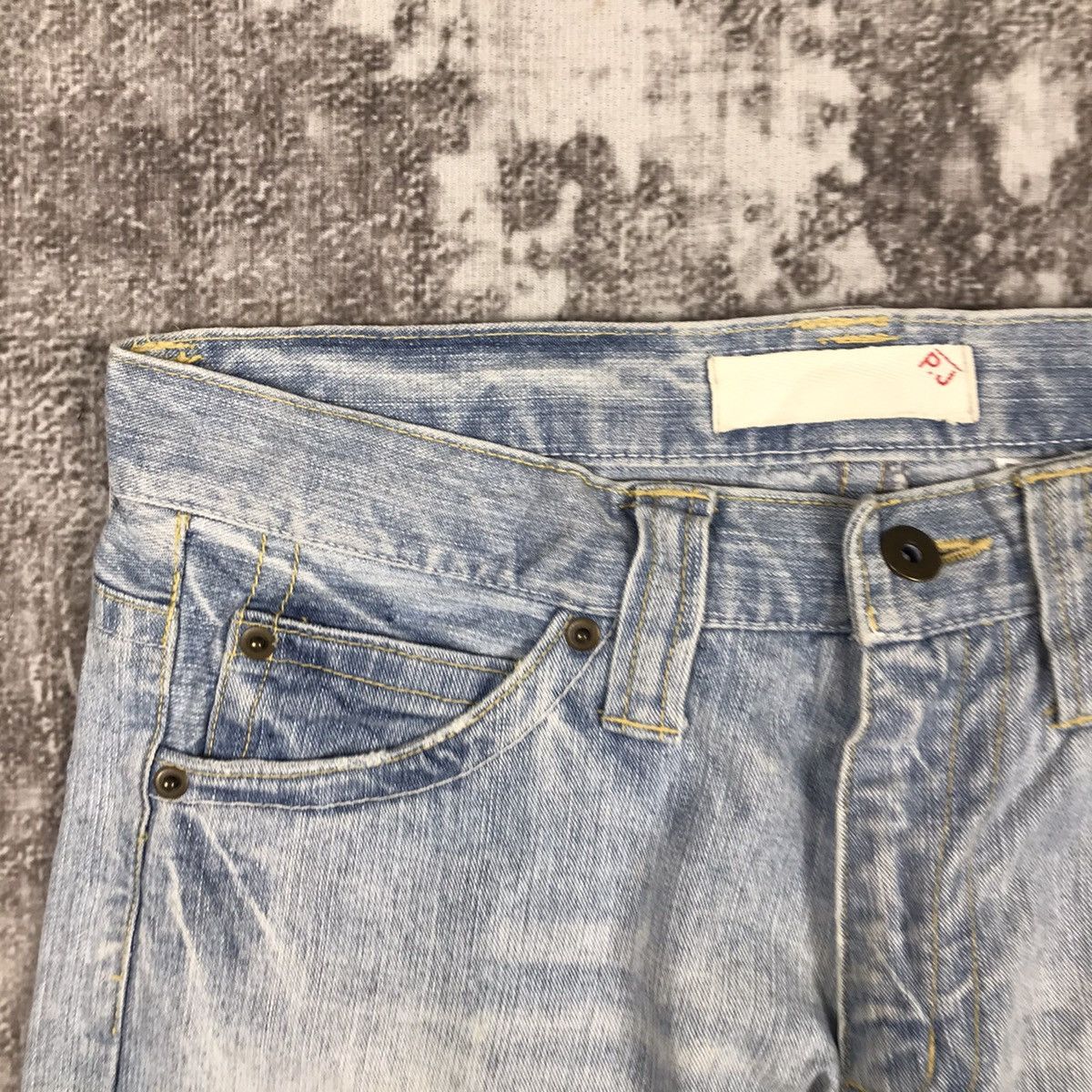 Japanese Brand × Vintage Vintage Japanese P.J Jeans Flare Loose Denim Jeans Size 31" - 4 Thumbnail