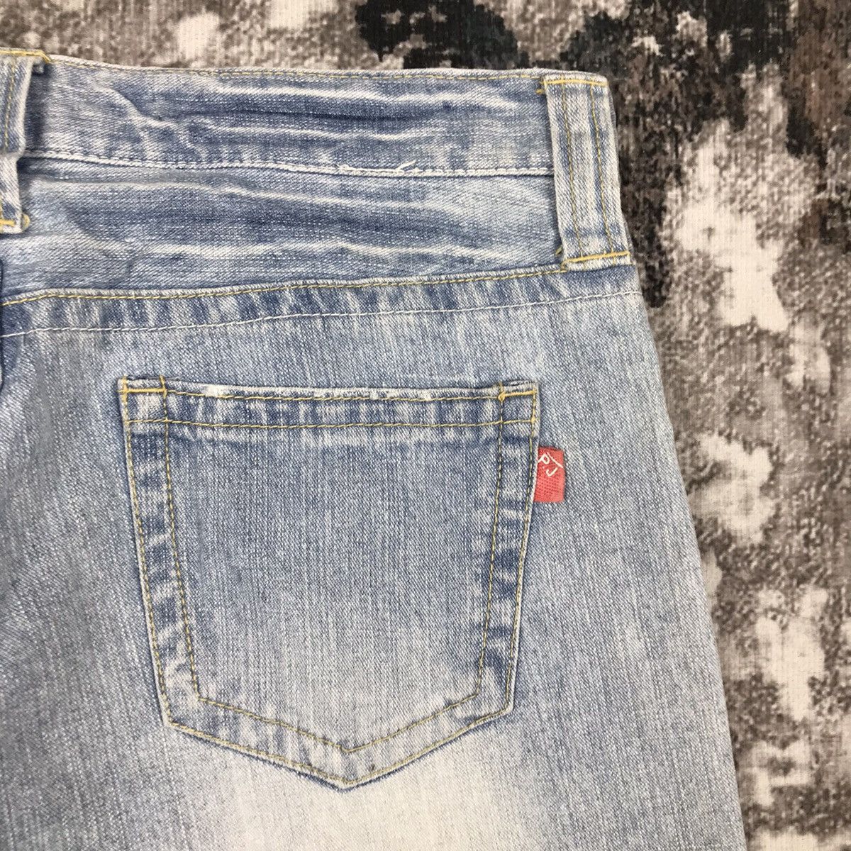 Japanese Brand × Vintage Vintage Japanese P.J Jeans Flare Loose Denim Jeans Size 31" - 10 Thumbnail
