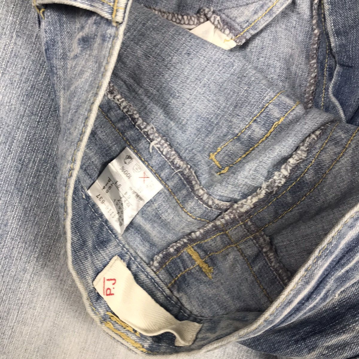 Japanese Brand × Vintage Vintage Japanese P.J Jeans Flare Loose Denim Jeans Size 31" - 14 Thumbnail