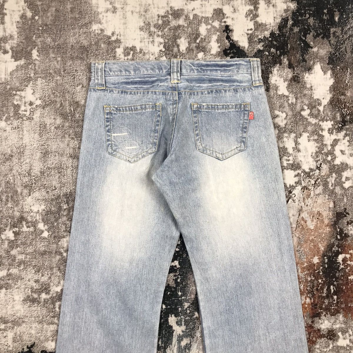 Japanese Brand × Vintage Vintage Japanese P.J Jeans Flare Loose Denim Jeans Size 31" - 8 Thumbnail