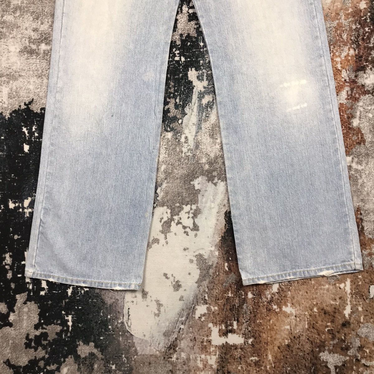 Japanese Brand × Vintage Vintage Japanese P.J Jeans Flare Loose Denim Jeans Size 31" - 6 Thumbnail