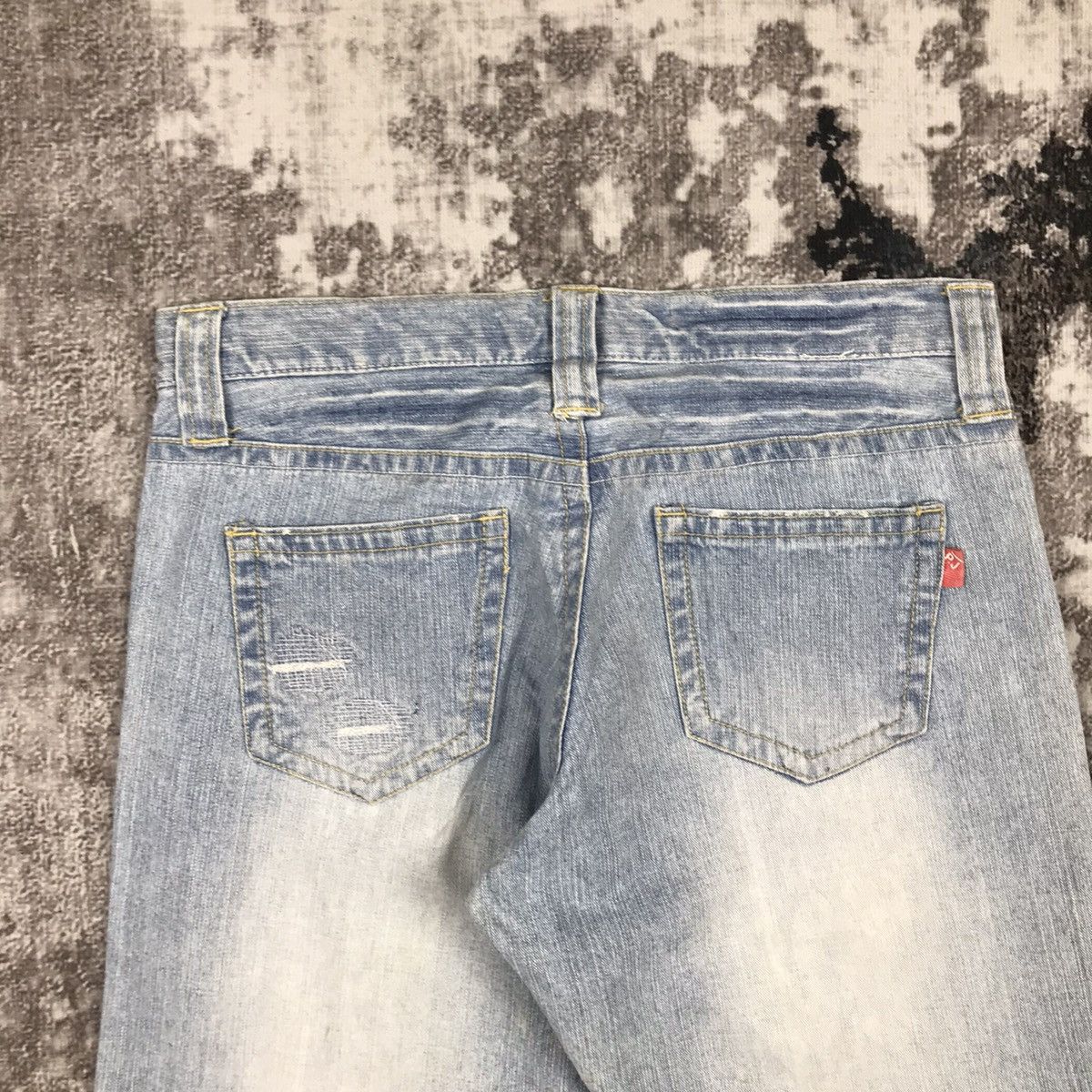 Japanese Brand × Vintage Vintage Japanese P.J Jeans Flare Loose Denim Jeans Size 31" - 9 Thumbnail