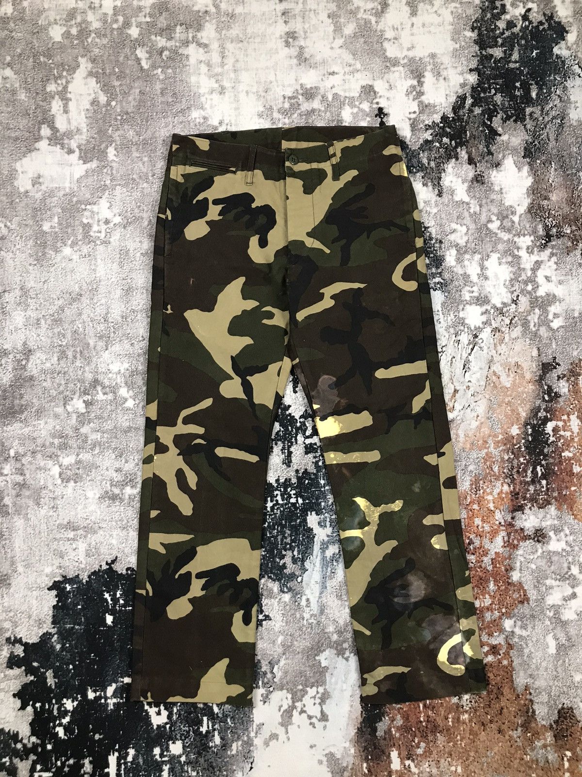 Japanese Brand × Journal Standard × Vintage Vintage Journal Standard Camo Camo Design Canvas Pants Size 29" - 1 Thumbnail