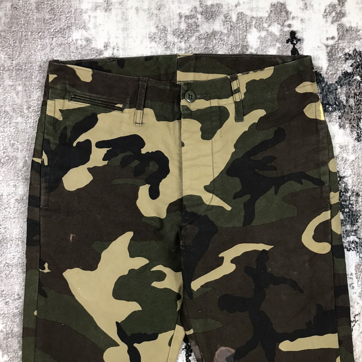Japanese Brand × Journal Standard × Vintage Vintage Journal Standard Camo Camo Design Canvas Pants Size 29" - 3 Thumbnail