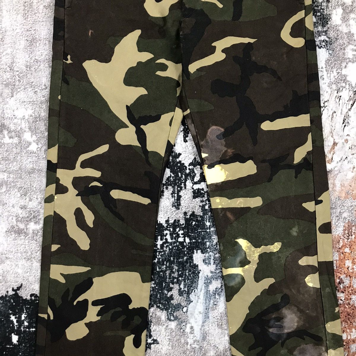 Japanese Brand × Journal Standard × Vintage Vintage Journal Standard Camo Camo Design Canvas Pants Size 29" - 4 Thumbnail