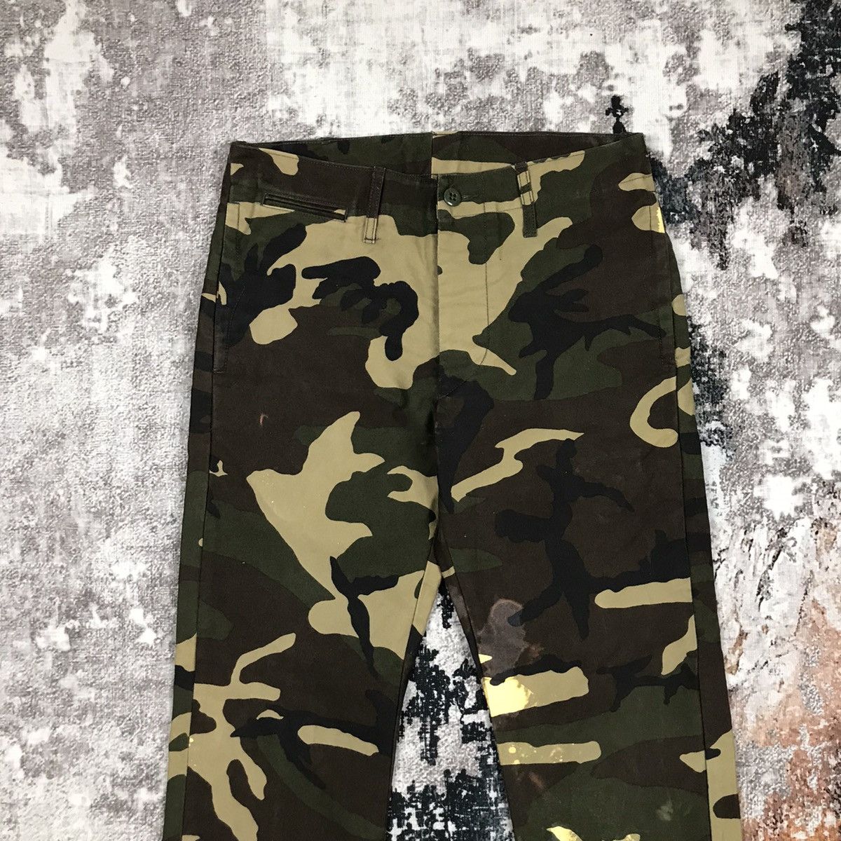 Japanese Brand × Journal Standard × Vintage Vintage Journal Standard Camo Camo Design Canvas Pants Size 29" - 2 Thumbnail