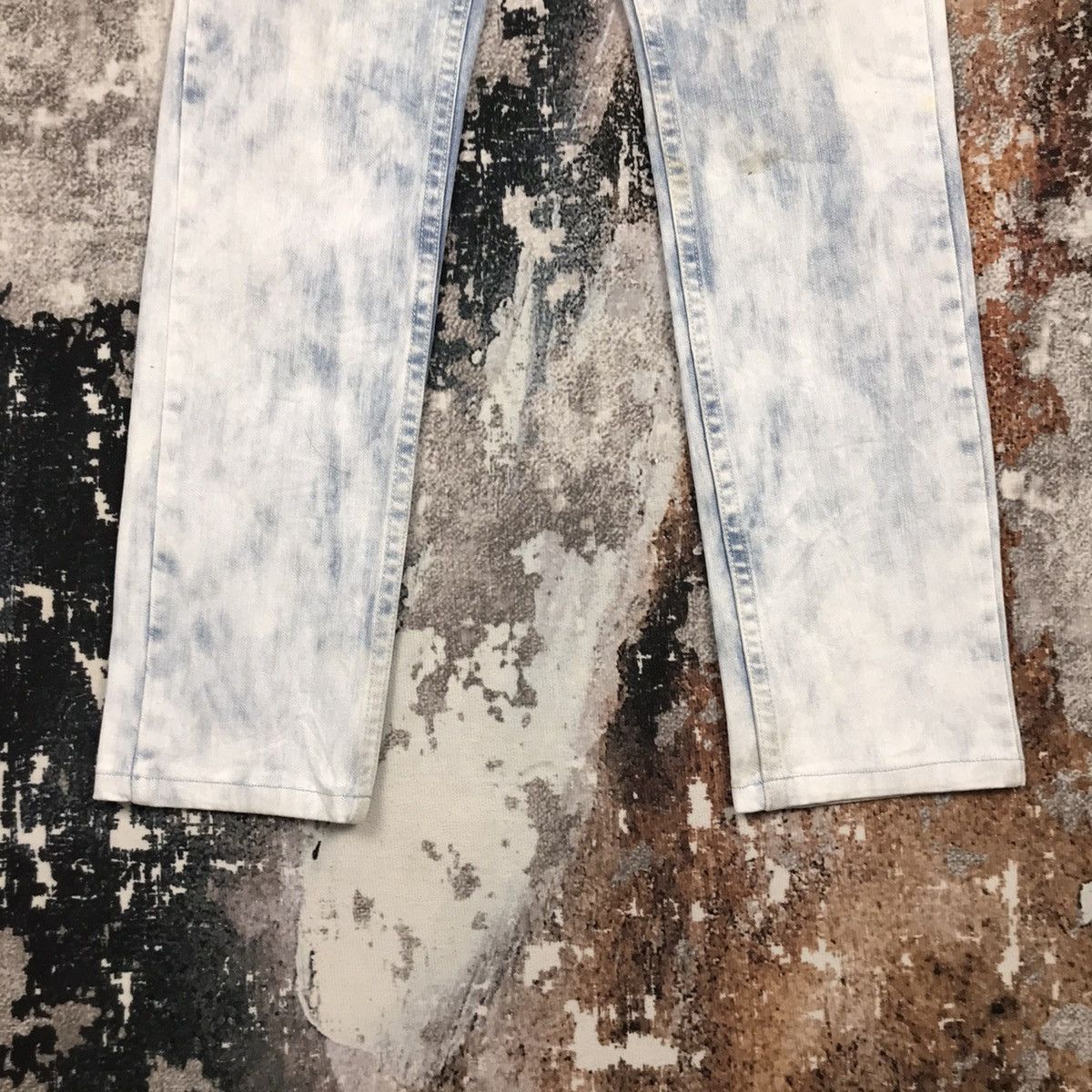 Japanese Brand × Vintage Vintage Japanese Spike Design Pasta Denim Acid Wash Jeans Size 29" - 11 Thumbnail