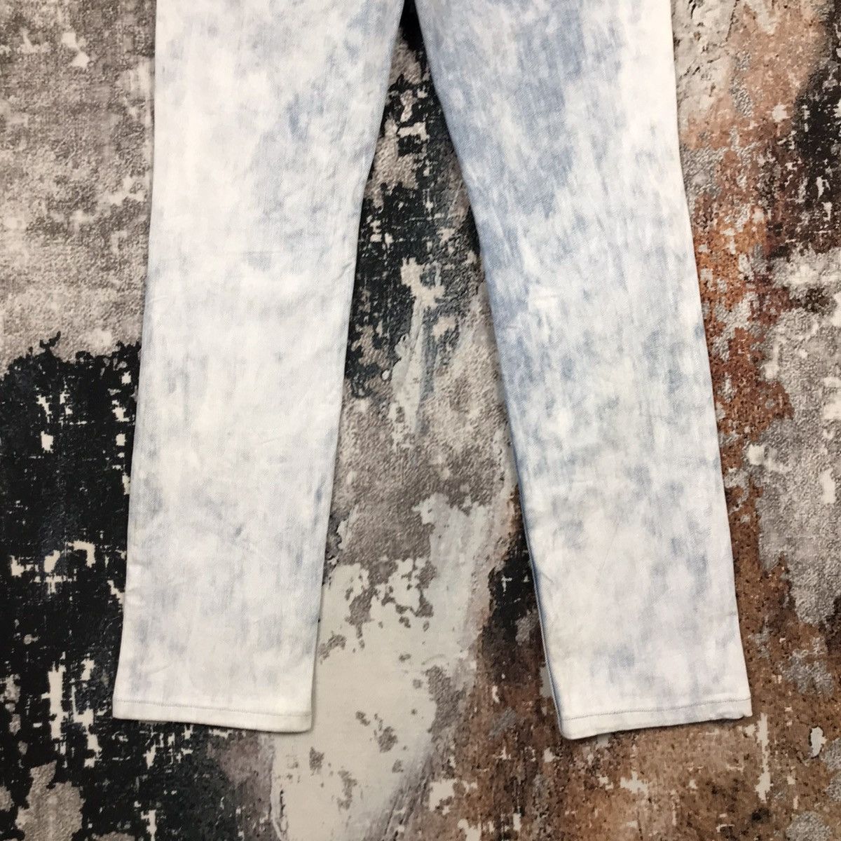 Japanese Brand × Vintage Vintage Japanese Spike Design Pasta Denim Acid Wash Jeans Size 29" - 5 Thumbnail