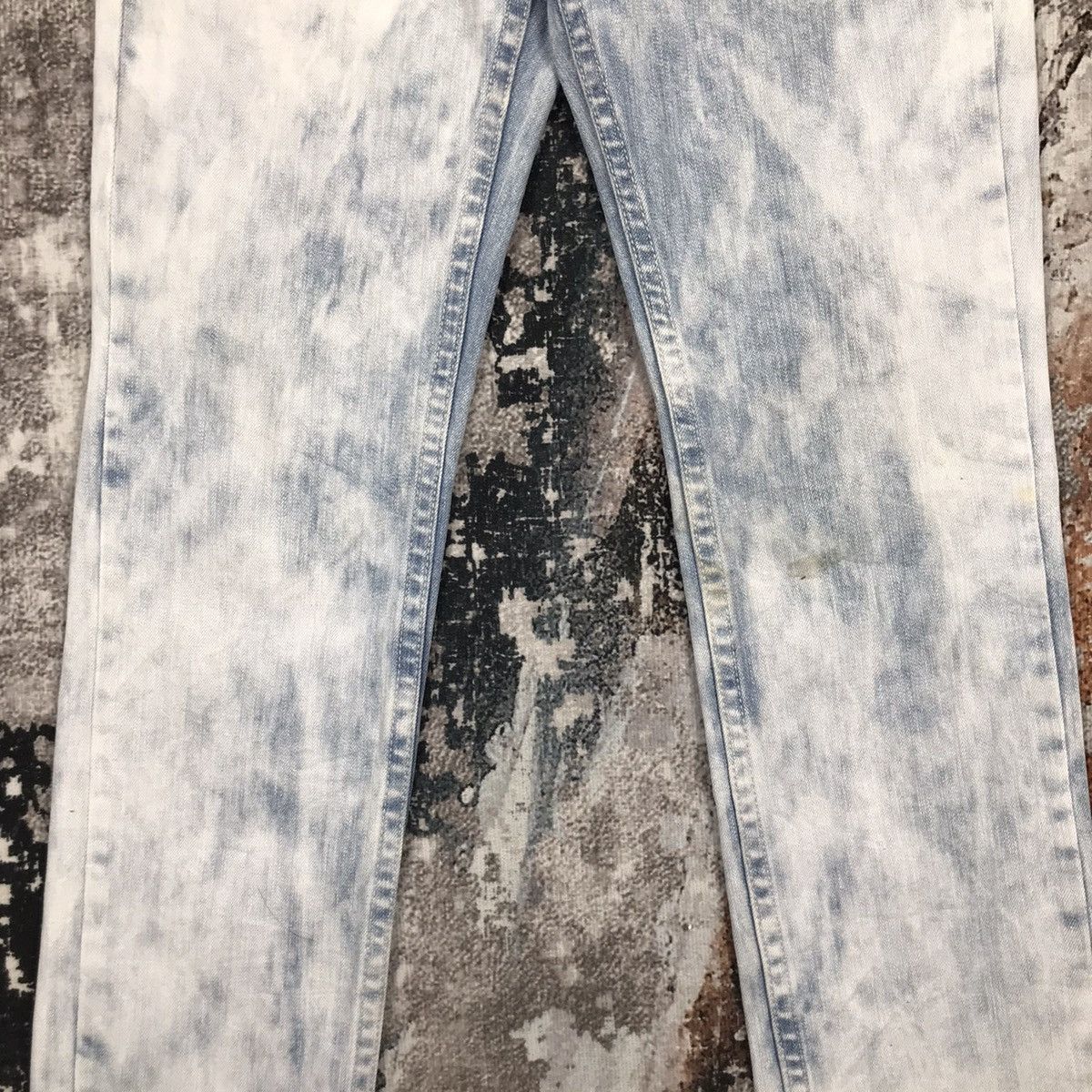 Japanese Brand × Vintage Vintage Japanese Spike Design Pasta Denim Acid Wash Jeans Size 29" - 10 Thumbnail