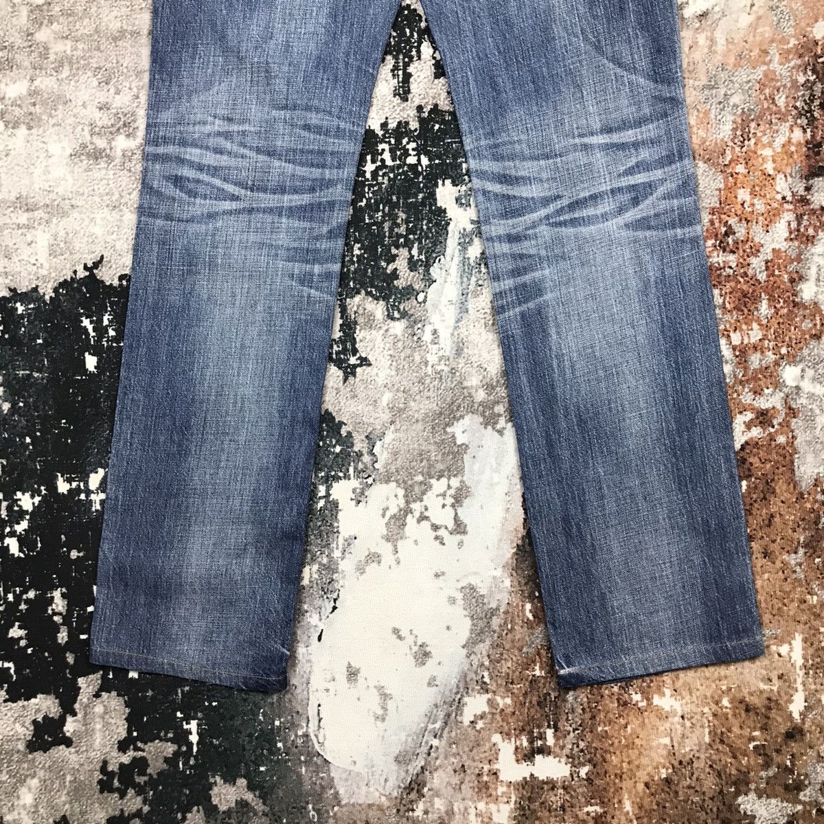 Edwin × Japanese Brand × Vintage Vintage Edwin Blue Trip Straight Light Wash Denim Jeans Size 32" / US 10 / IT 46 - 5 Thumbnail