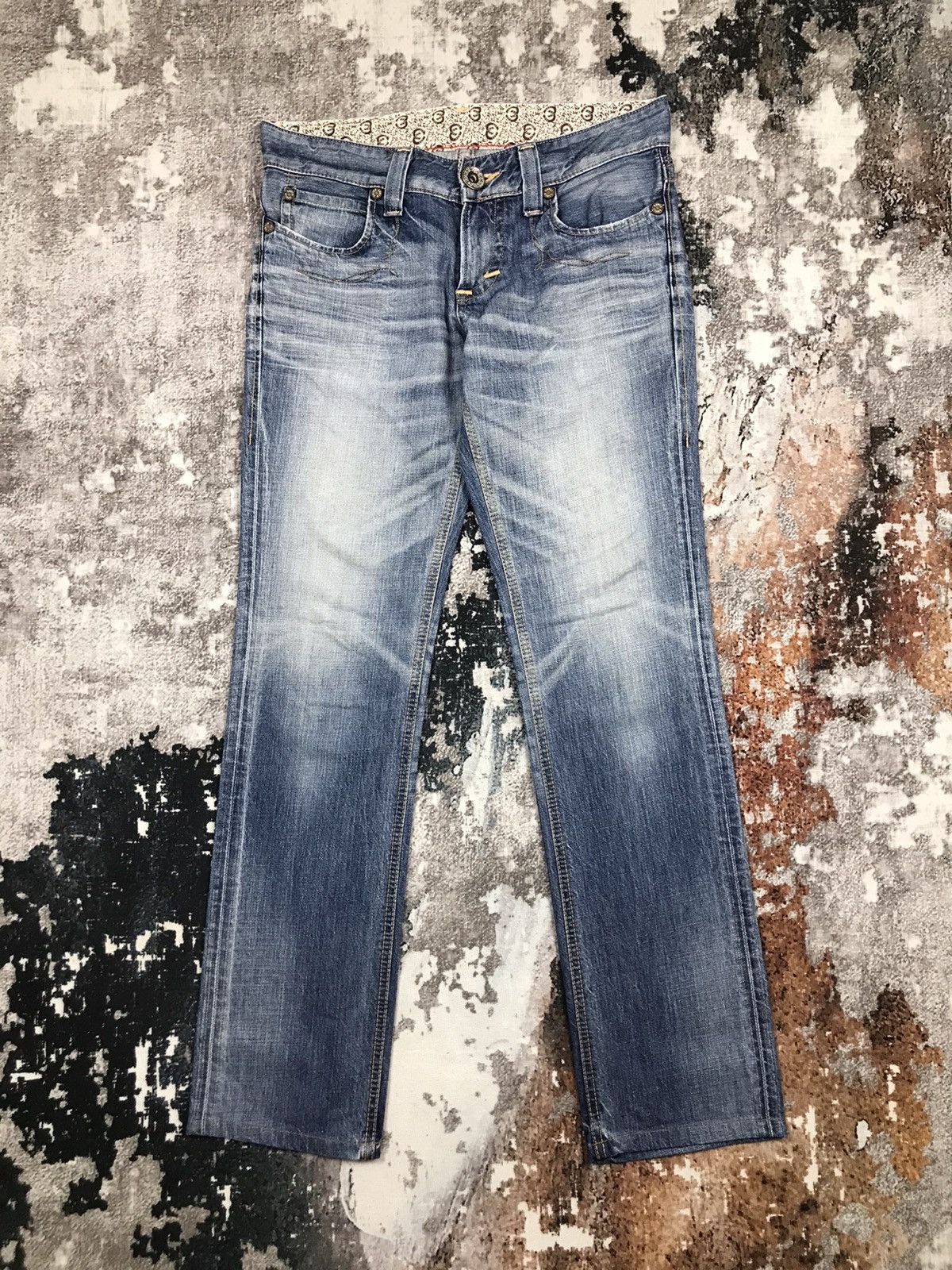 Edwin × Japanese Brand × Vintage Vintage Edwin Blue Trip Straight Light Wash Denim Jeans Size 32" / US 10 / IT 46 - 6 Thumbnail