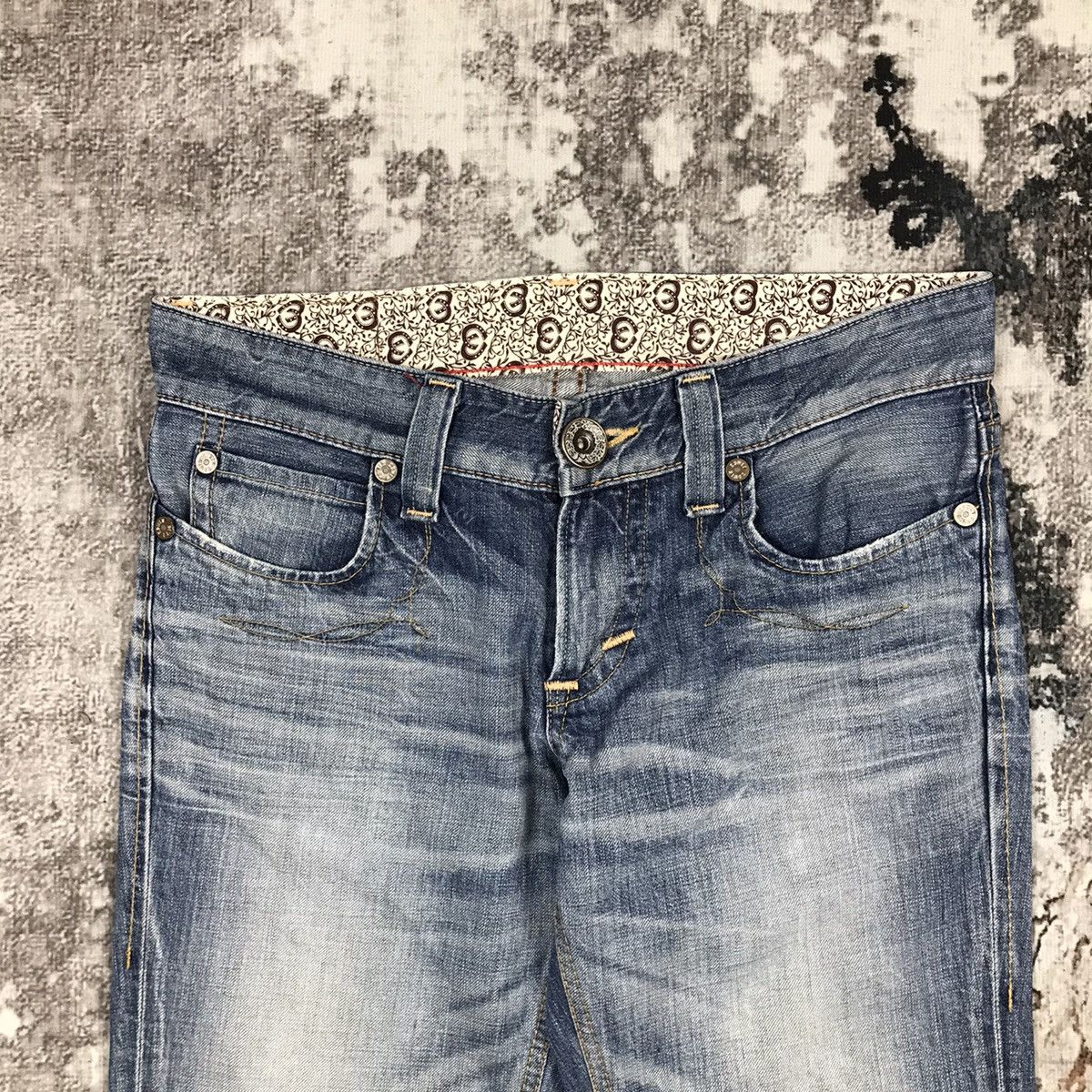 Edwin × Japanese Brand × Vintage Vintage Edwin Blue Trip Straight Light Wash Denim Jeans Size 32" / US 10 / IT 46 - 8 Thumbnail