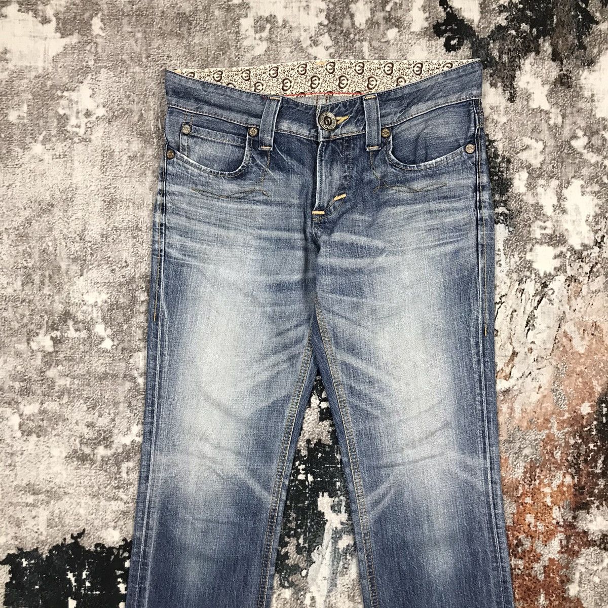 Edwin × Japanese Brand × Vintage Vintage Edwin Blue Trip Straight Light Wash Denim Jeans Size 32" / US 10 / IT 46 - 7 Thumbnail