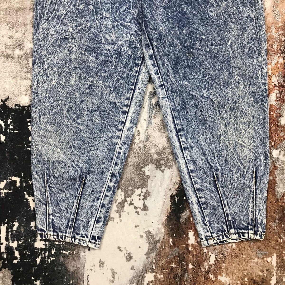 Japanese Brand Vintage Japanese Valman Acid Stone Wash Baggy Denim Jeans Size 27" / US 4 / IT 40 - 4 Thumbnail