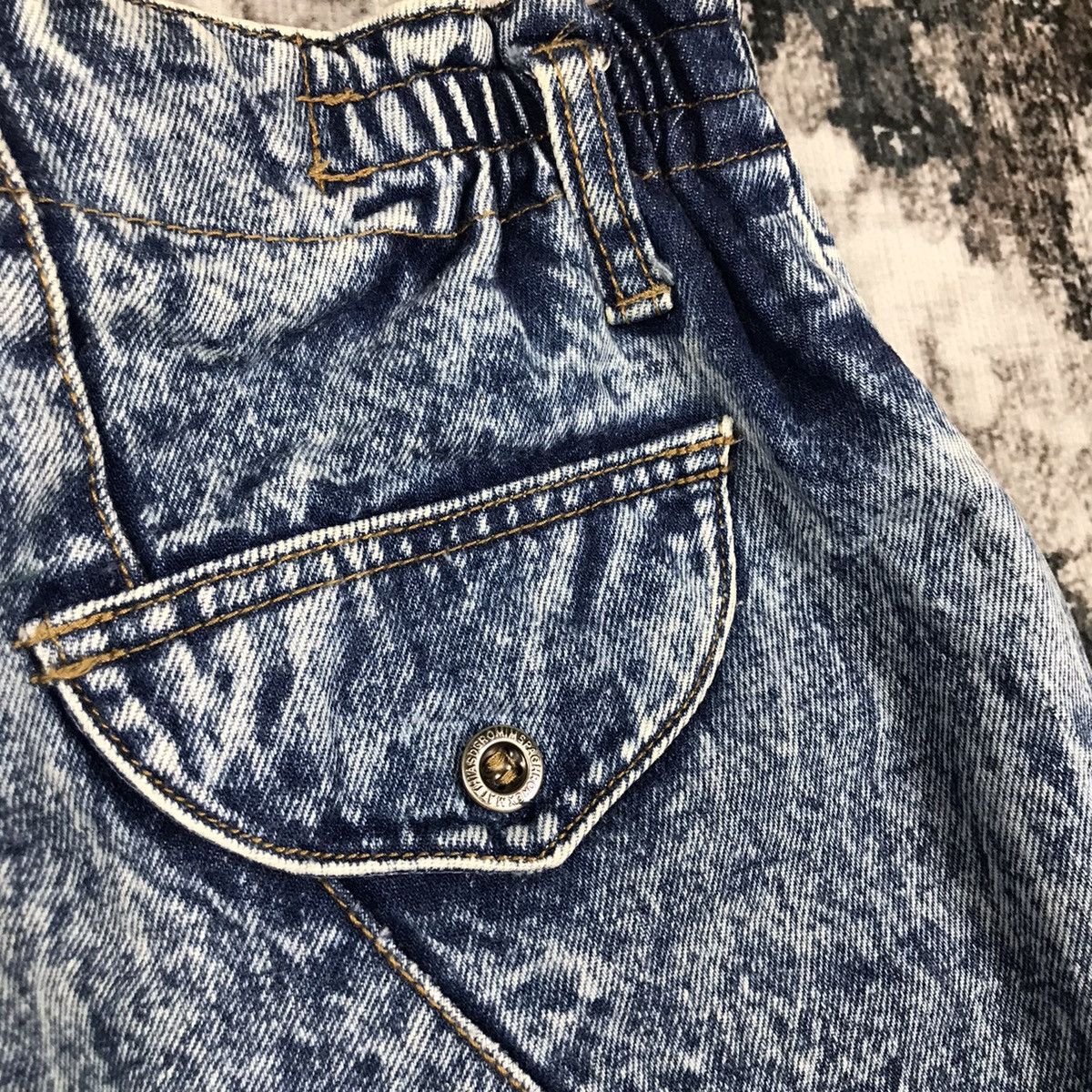Japanese Brand Vintage Japanese Valman Acid Stone Wash Baggy Denim Jeans Size 27" / US 4 / IT 40 - 9 Thumbnail