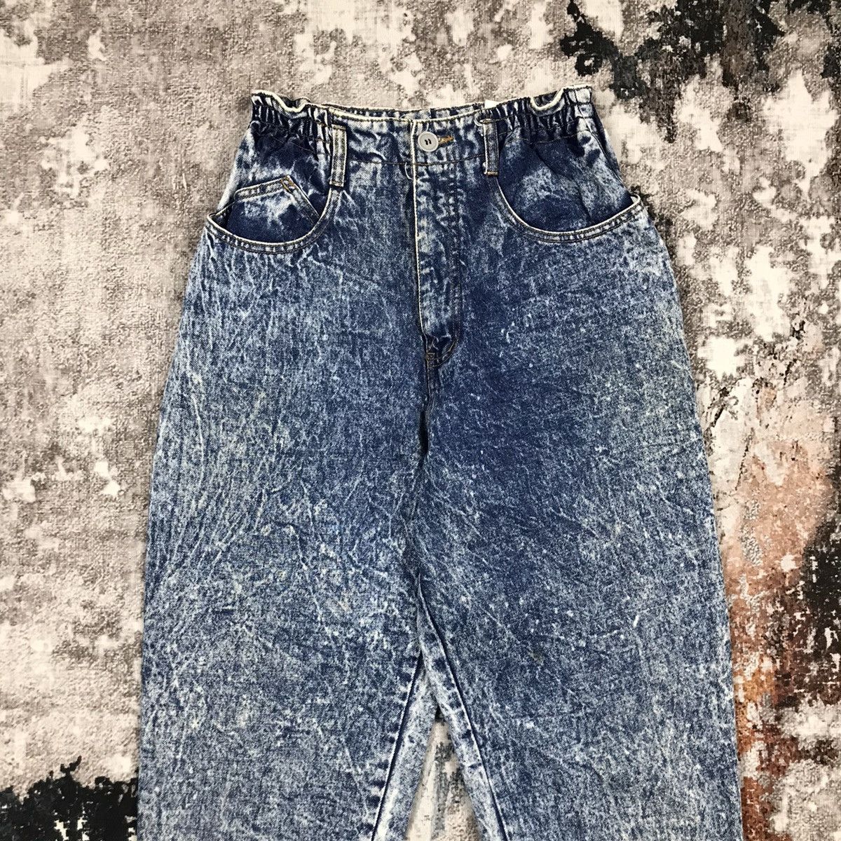 Japanese Brand Vintage Japanese Valman Acid Stone Wash Baggy Denim Jeans Size 27" / US 4 / IT 40 - 2 Thumbnail