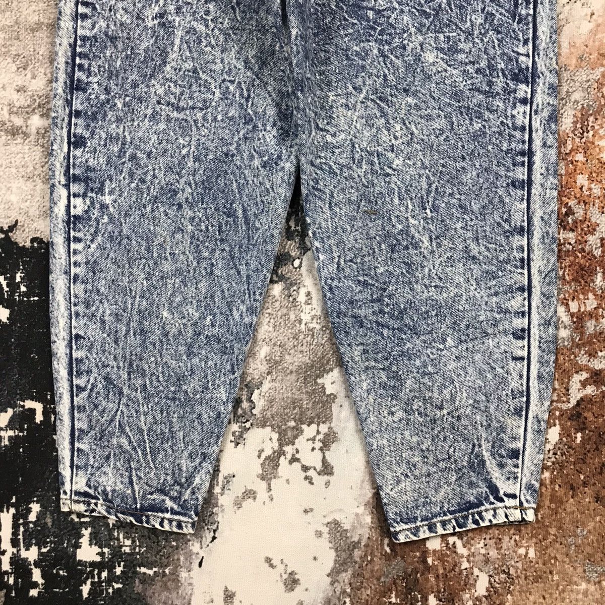 Japanese Brand Vintage Japanese Valman Acid Stone Wash Baggy Denim Jeans Size 27" / US 4 / IT 40 - 8 Thumbnail