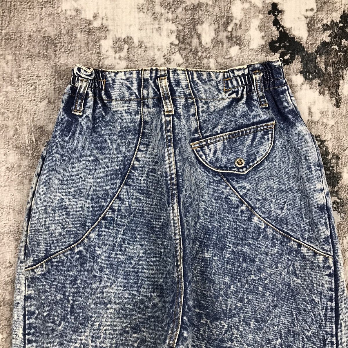 Japanese Brand Vintage Japanese Valman Acid Stone Wash Baggy Denim Jeans Size 27" / US 4 / IT 40 - 7 Thumbnail