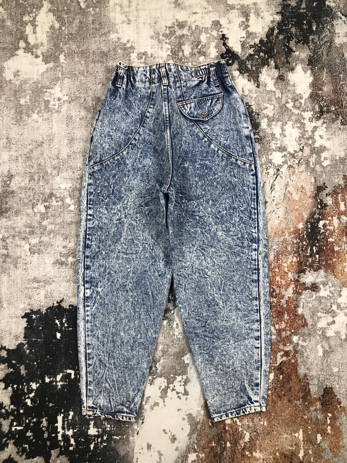 Japanese Brand Vintage Japanese Valman Acid Stone Wash Baggy Denim Jeans Size 27" / US 4 / IT 40 - 5 Thumbnail