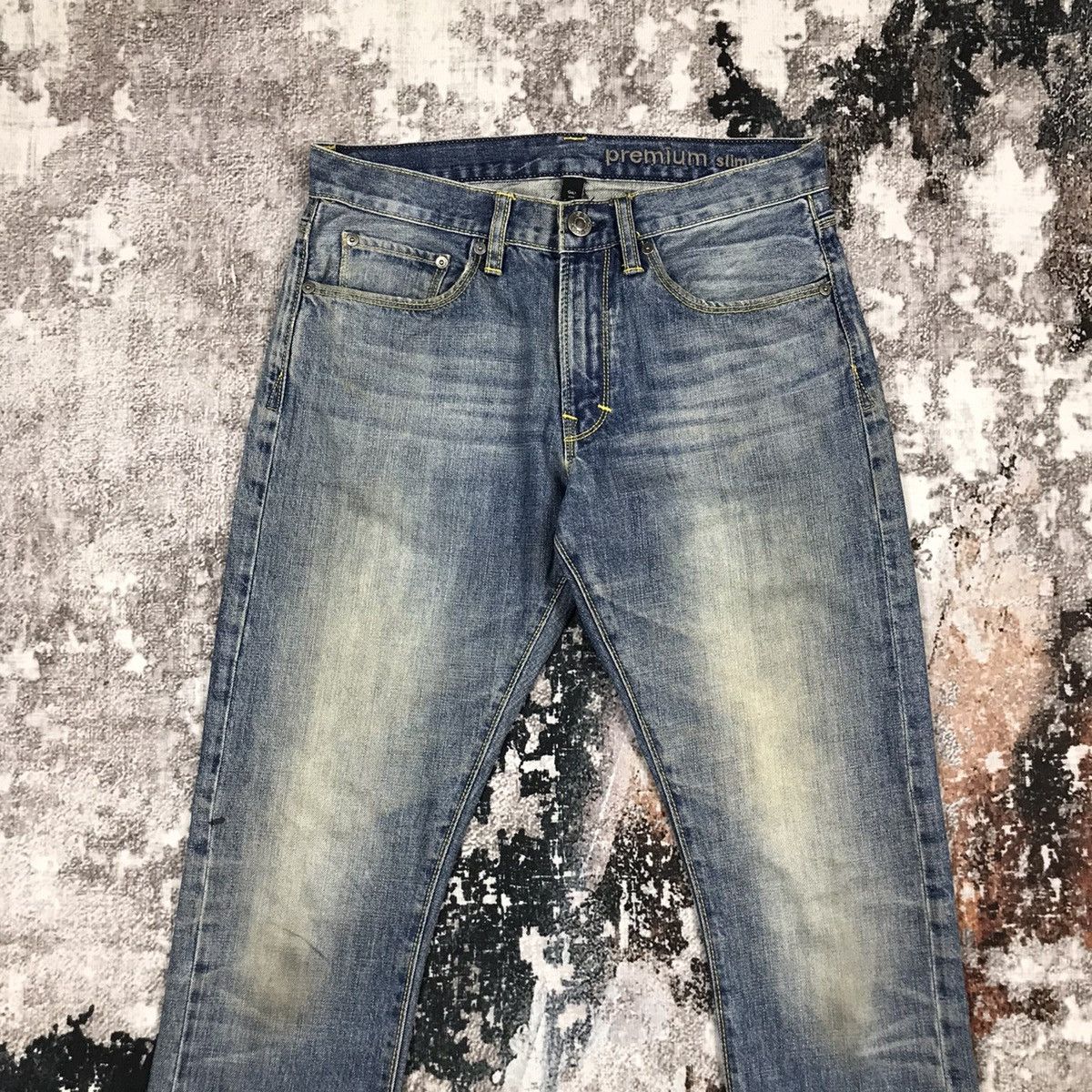 Gap Vintage Gap slim Fit Dirty Light Wash Design Skinny Jeans Size US 30 / EU 46 - 2 Thumbnail