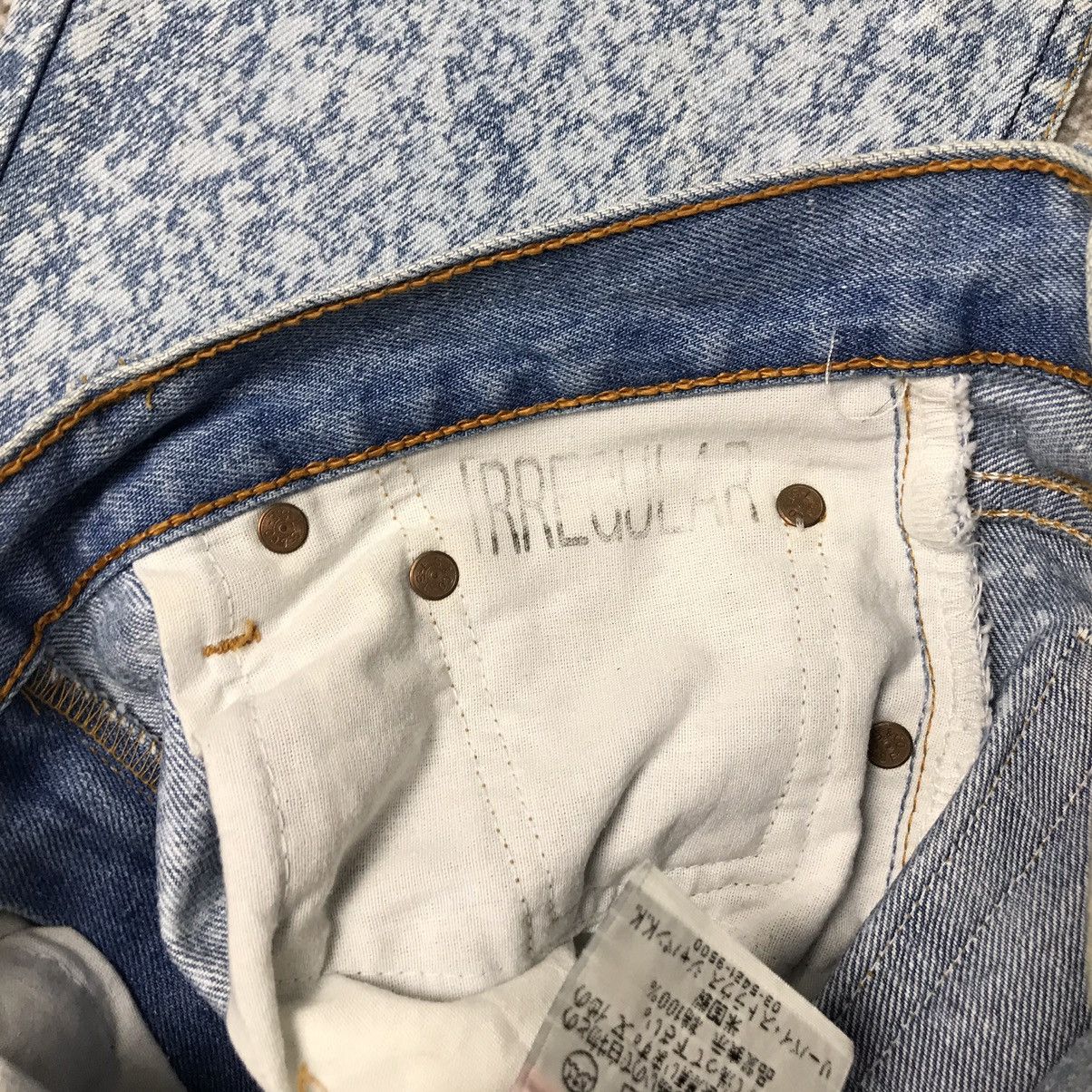 Levi's × Vintage Vintage Levis 517 Flare Rework Acid Wash Design Jeans Size 29" - 20 Thumbnail