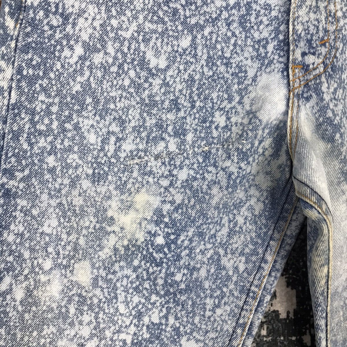 Levi's × Vintage Vintage Levis 517 Flare Rework Acid Wash Design Jeans Size 29" - 13 Thumbnail