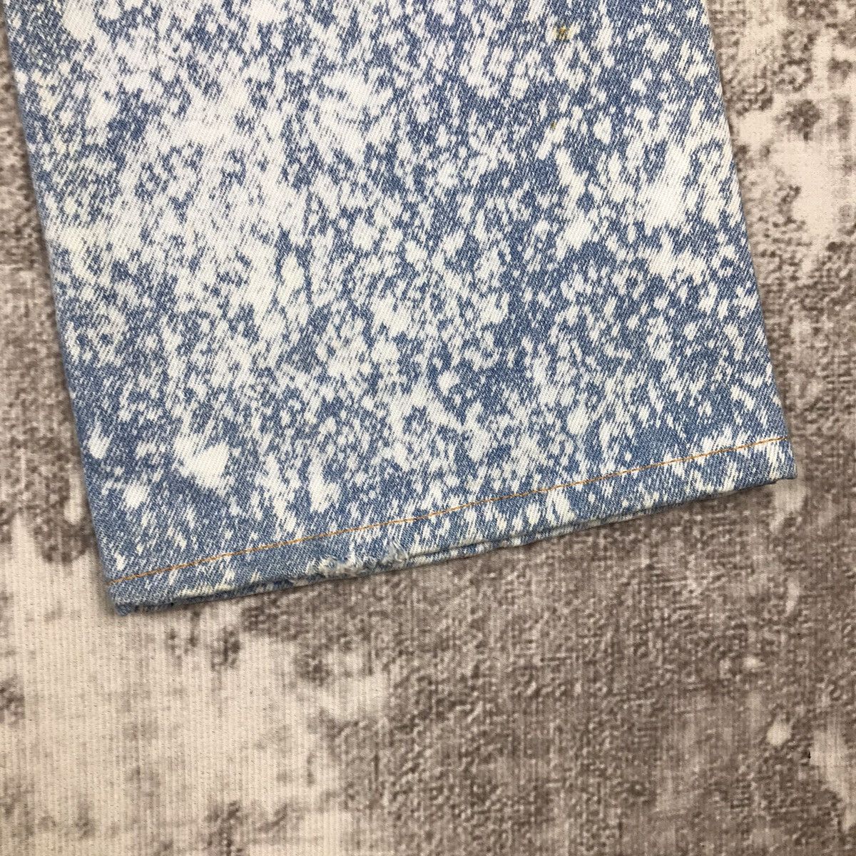 Levi's × Vintage Vintage Levis 517 Flare Rework Acid Wash Design Jeans Size 29" - 6 Thumbnail