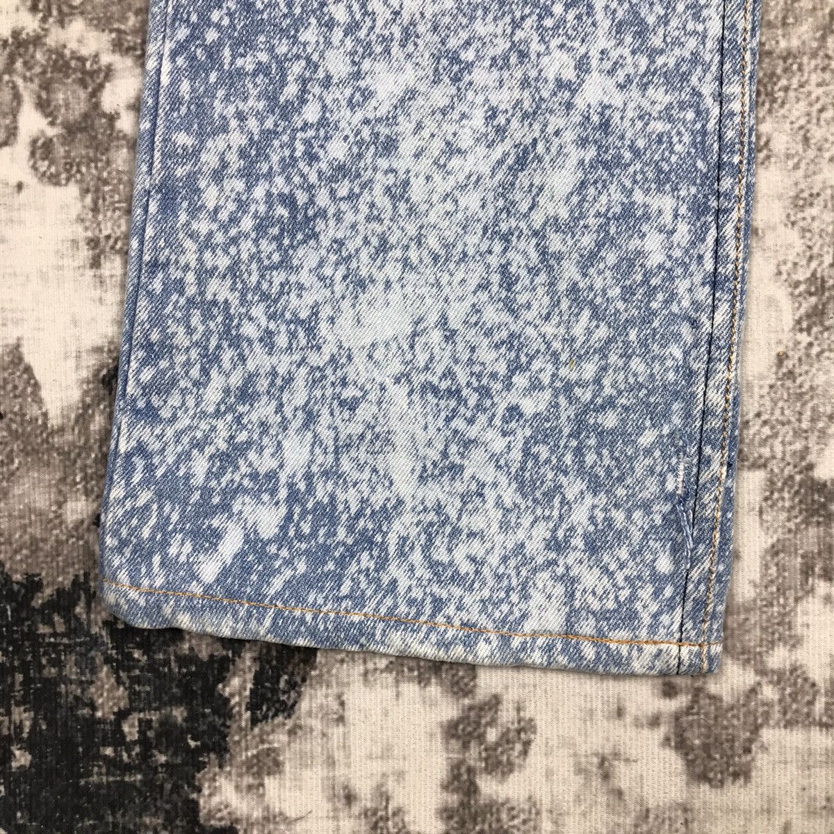 Levi's × Vintage Vintage Levis 517 Flare Rework Acid Wash Design Jeans Size 29" - 15 Thumbnail
