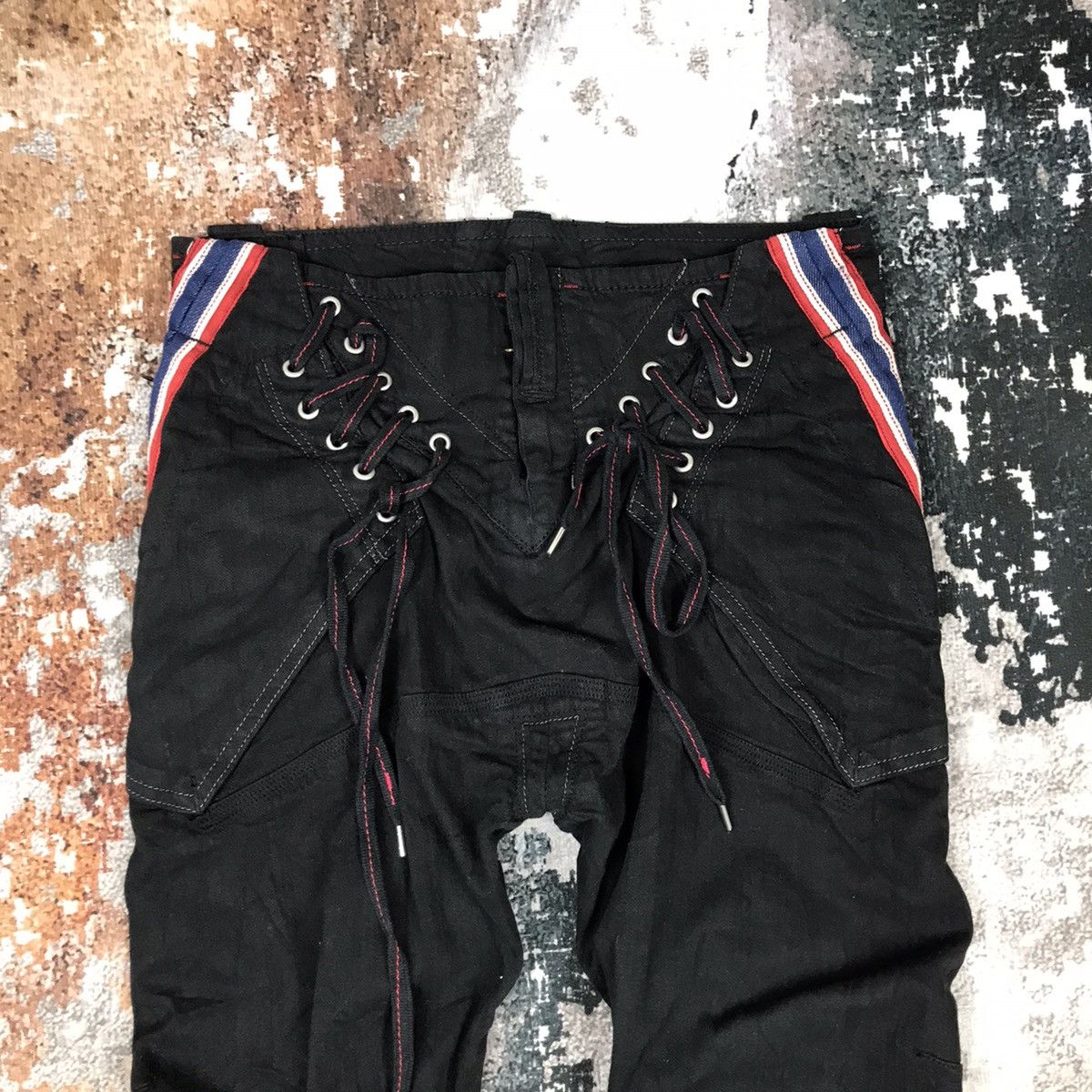 Japanese Brand Vintage Marithe Francois Girbaud Flare Bondage Style Jeans Size 30" / US 8 / IT 44 - 3 Thumbnail