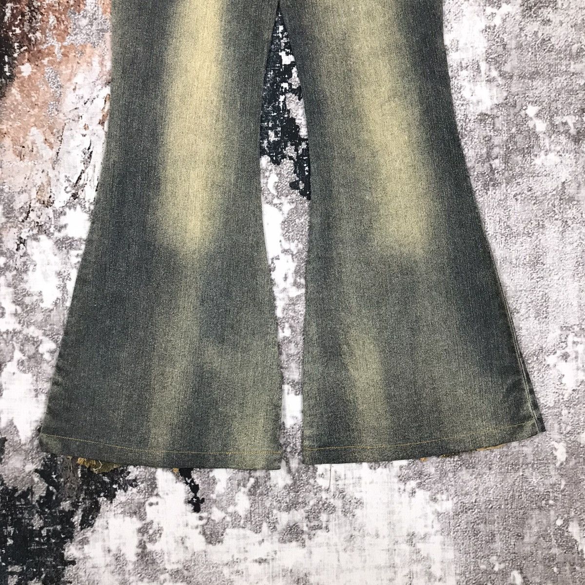 If Six Was Nine × Japanese Brand × Vintage Vintage Japanese Flare Patchwork Design Huadi Japan Jeans Size 26" / US 2 / IT 38 - 9 Thumbnail