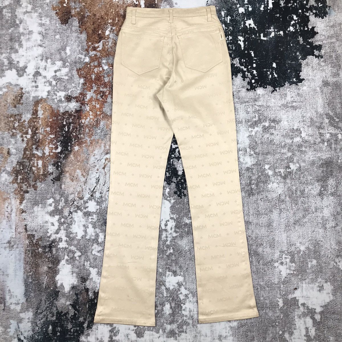MCM × Vintage Vintage MCM Legeré Flare Monogram Design Pants Size 24" / US 00 / IT 34 - 7 Thumbnail