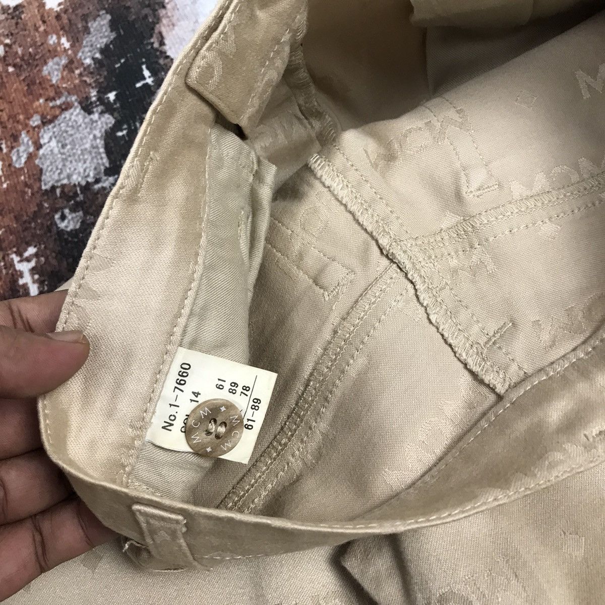 MCM × Vintage Vintage MCM Legeré Flare Monogram Design Pants Size 24" / US 00 / IT 34 - 12 Thumbnail
