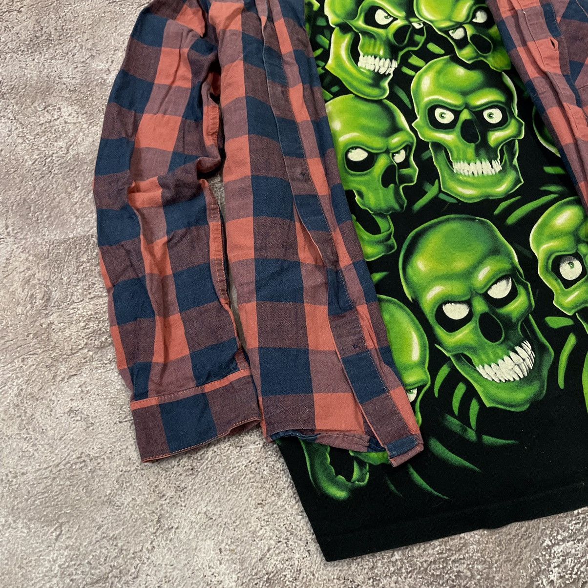 Vintage Vintage 90s Y2K Graphic Plaid Shirt Grunge Skate Small Slim Size US S / EU 44-46 / 1 - 3 Thumbnail
