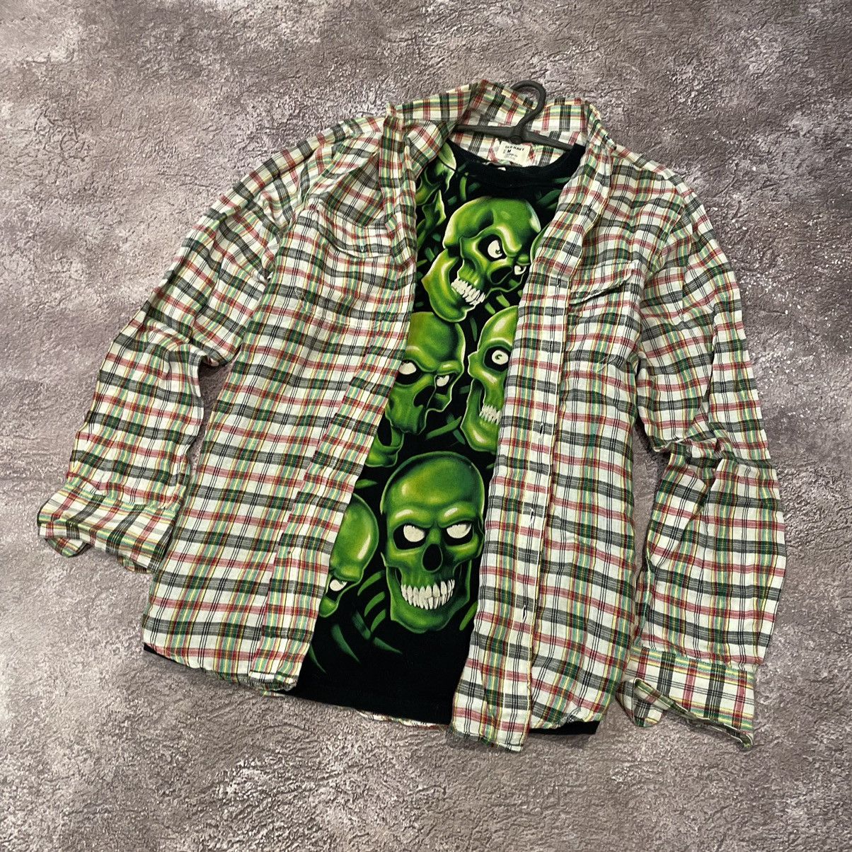 Vintage Vintage 90s Checkered Chore Coat Grunge Streetwear Baggy M Size US M / EU 48-50 / 2 - 2 Thumbnail