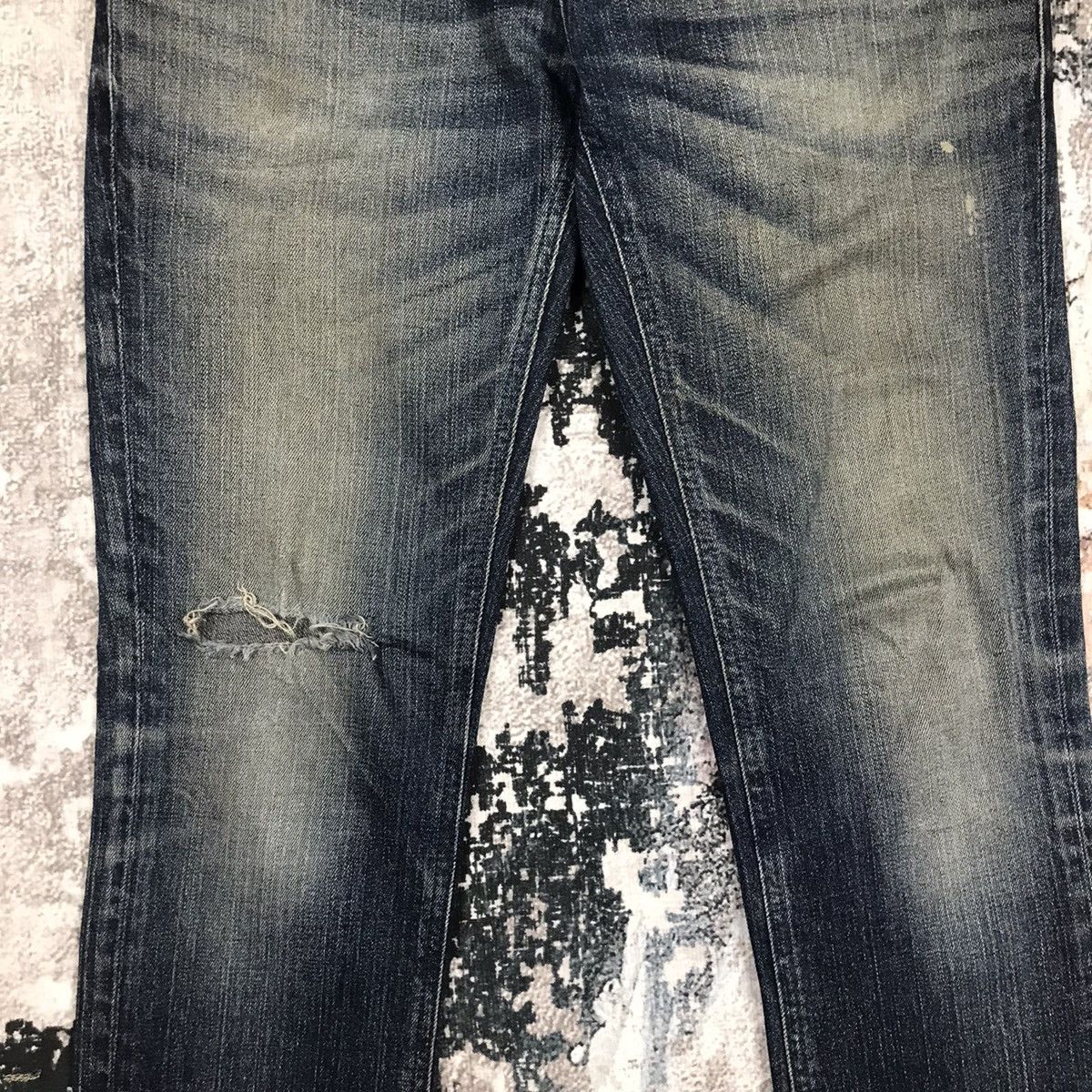 Uniqlo × Vintage Vintage Uniqlo Dirty Distressed Design Slim Denim Jeans Size US 31 - 5 Thumbnail