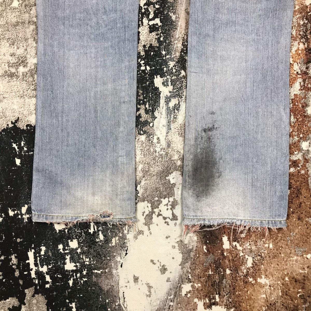 Analog × Japanese Brand × Vintage Vintage Japanese Flare Analog Distressed Denim Jeans Size 31" - 15 Thumbnail