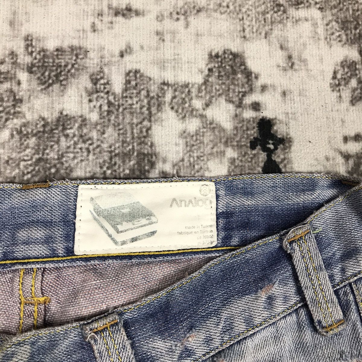 Analog × Japanese Brand × Vintage Vintage Japanese Flare Analog Distressed Denim Jeans Size 31" - 5 Thumbnail