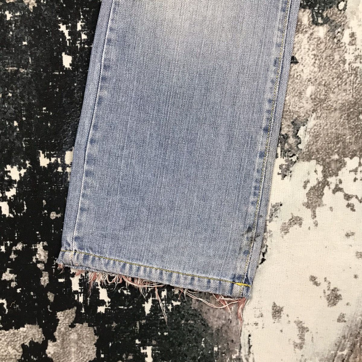 Analog × Japanese Brand × Vintage Vintage Japanese Flare Analog Distressed Denim Jeans Size 31" - 7 Thumbnail