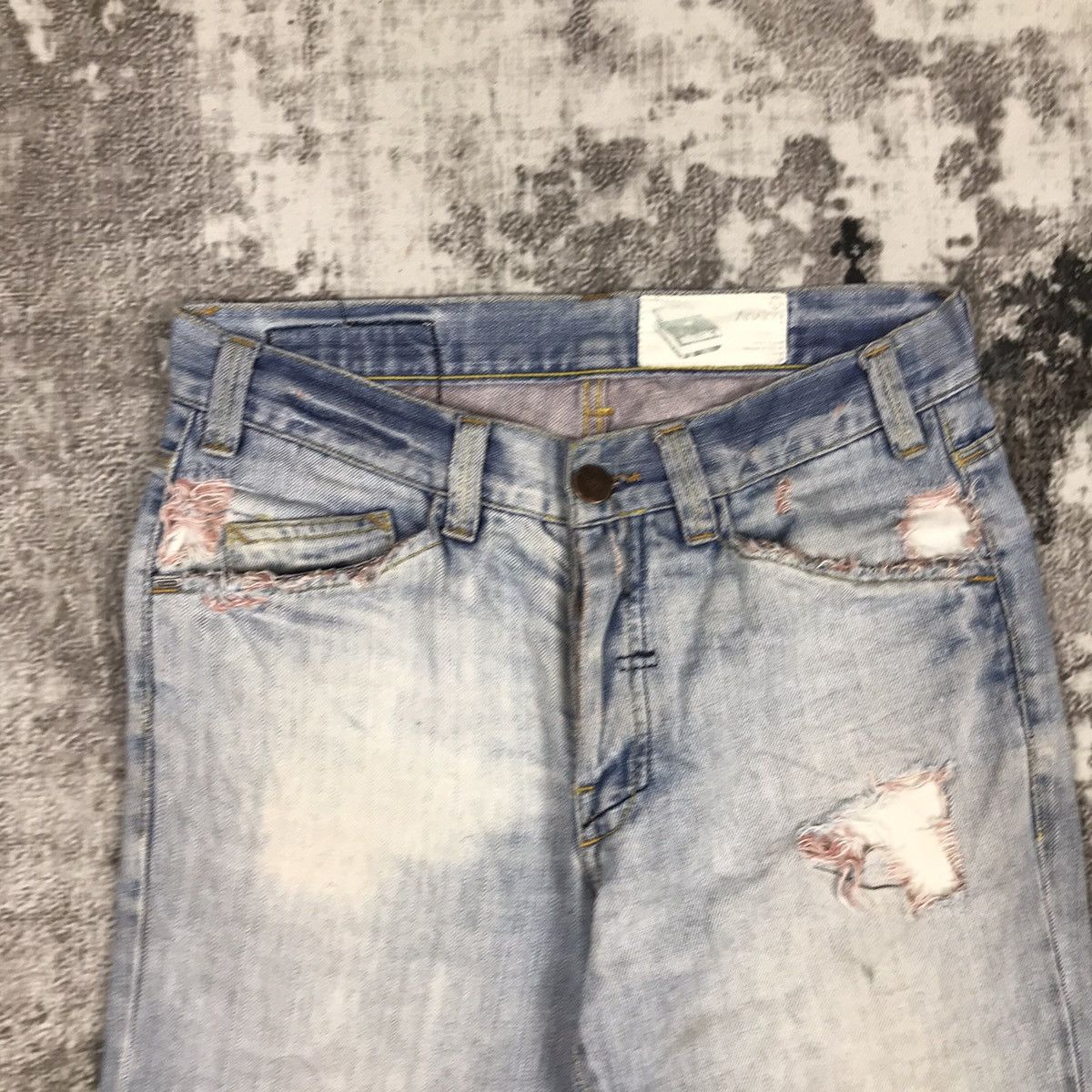 Analog × Japanese Brand × Vintage Vintage Japanese Flare Analog Distressed Denim Jeans Size 31" - 3 Thumbnail