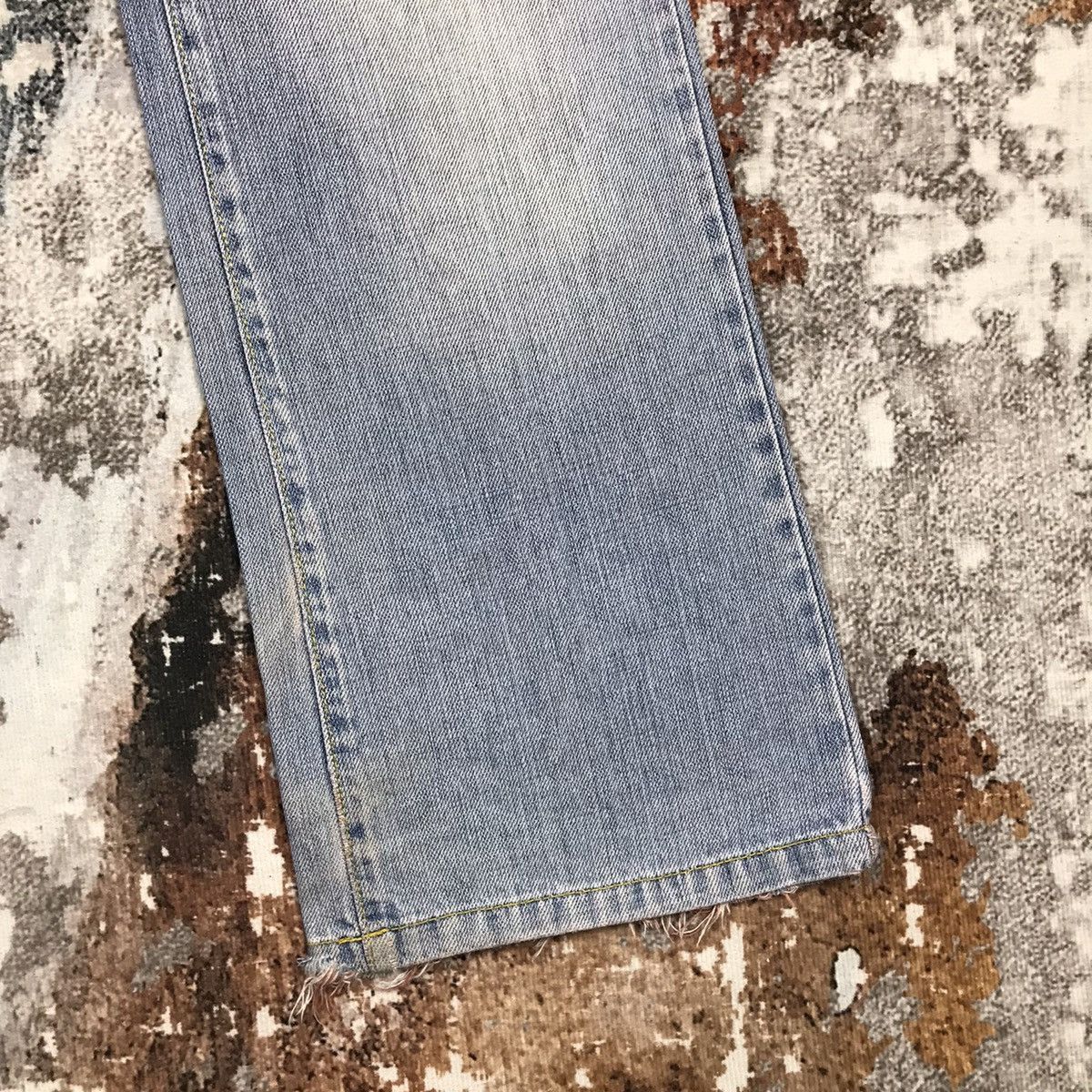 Analog × Japanese Brand × Vintage Vintage Japanese Flare Analog Distressed Denim Jeans Size 31" - 8 Thumbnail