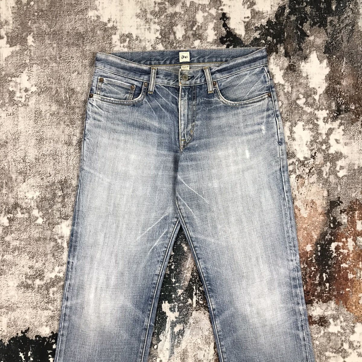 Gap × Japanese Brand × Vintage Vintage Gap 1969 Blue Light Wash Denim Jeans Size US 31 - 2 Thumbnail